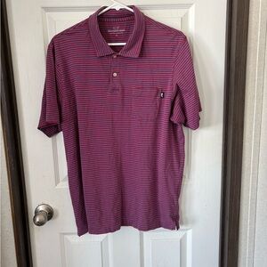 Vineyard Vines Men's Polo - Purple and Blue Stripes